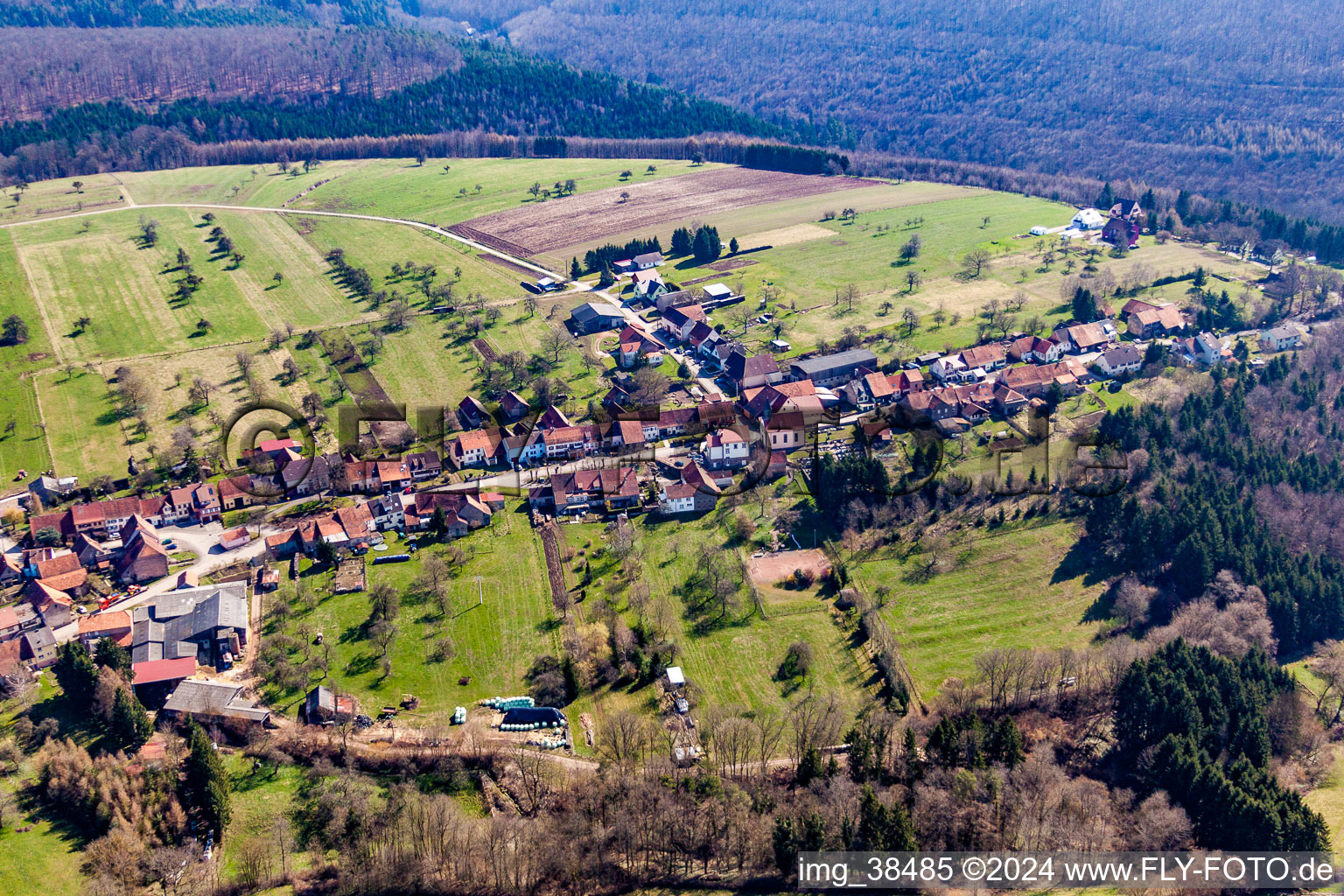 Ratzwiller dans le département Bas Rhin, France hors des airs