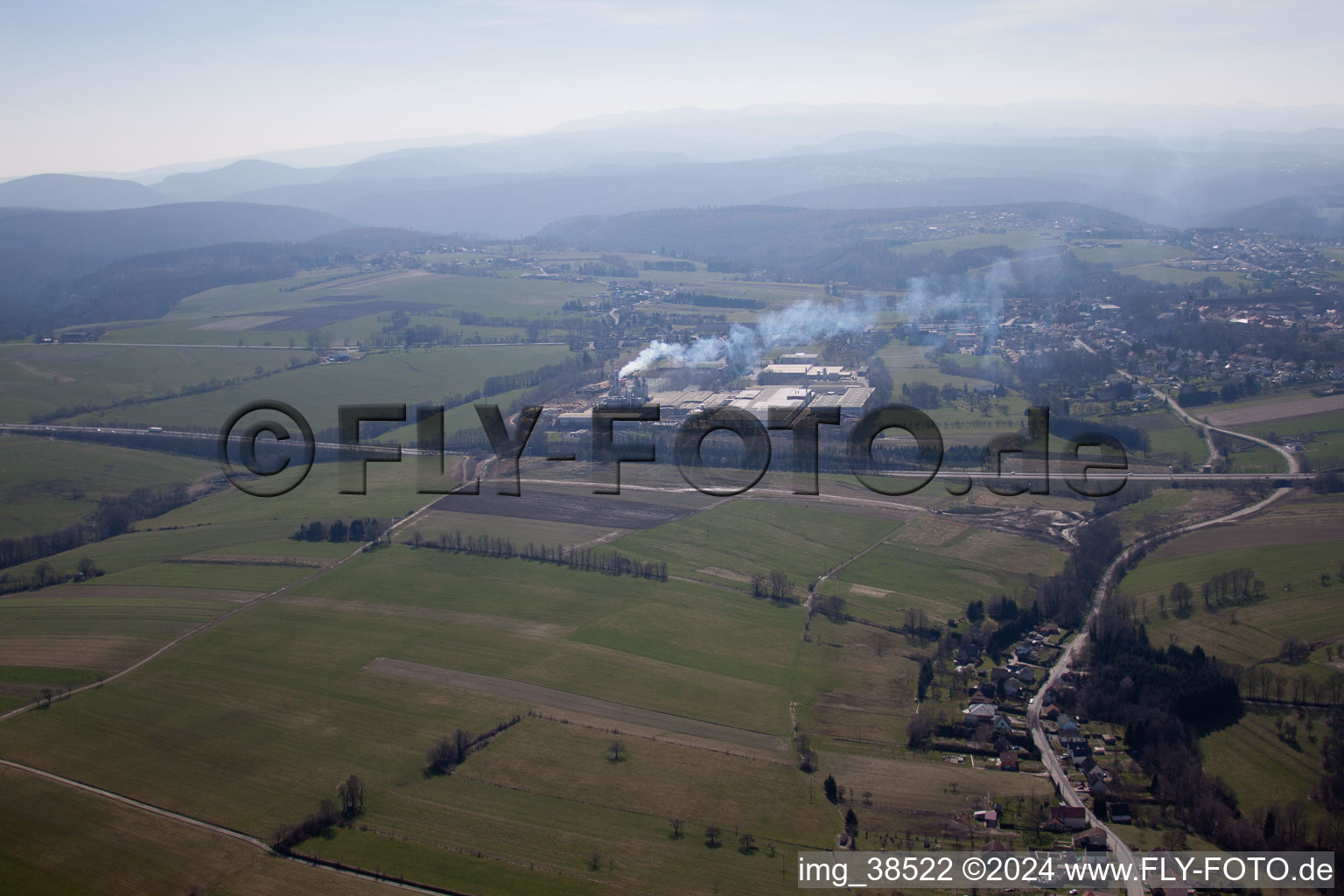 Phalsbourg dans le département Moselle, France d'en haut