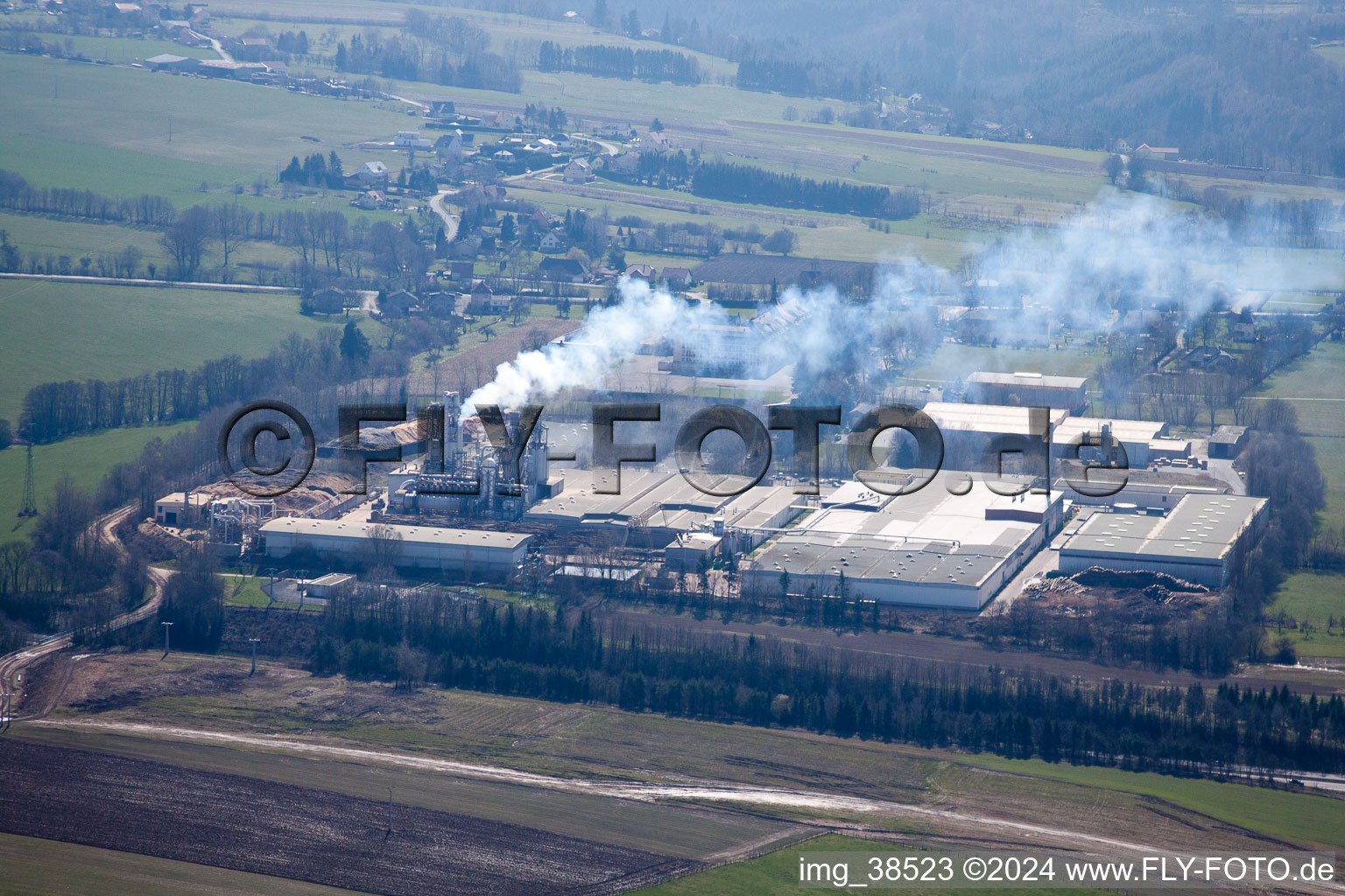 Phalsbourg dans le département Moselle, France hors des airs