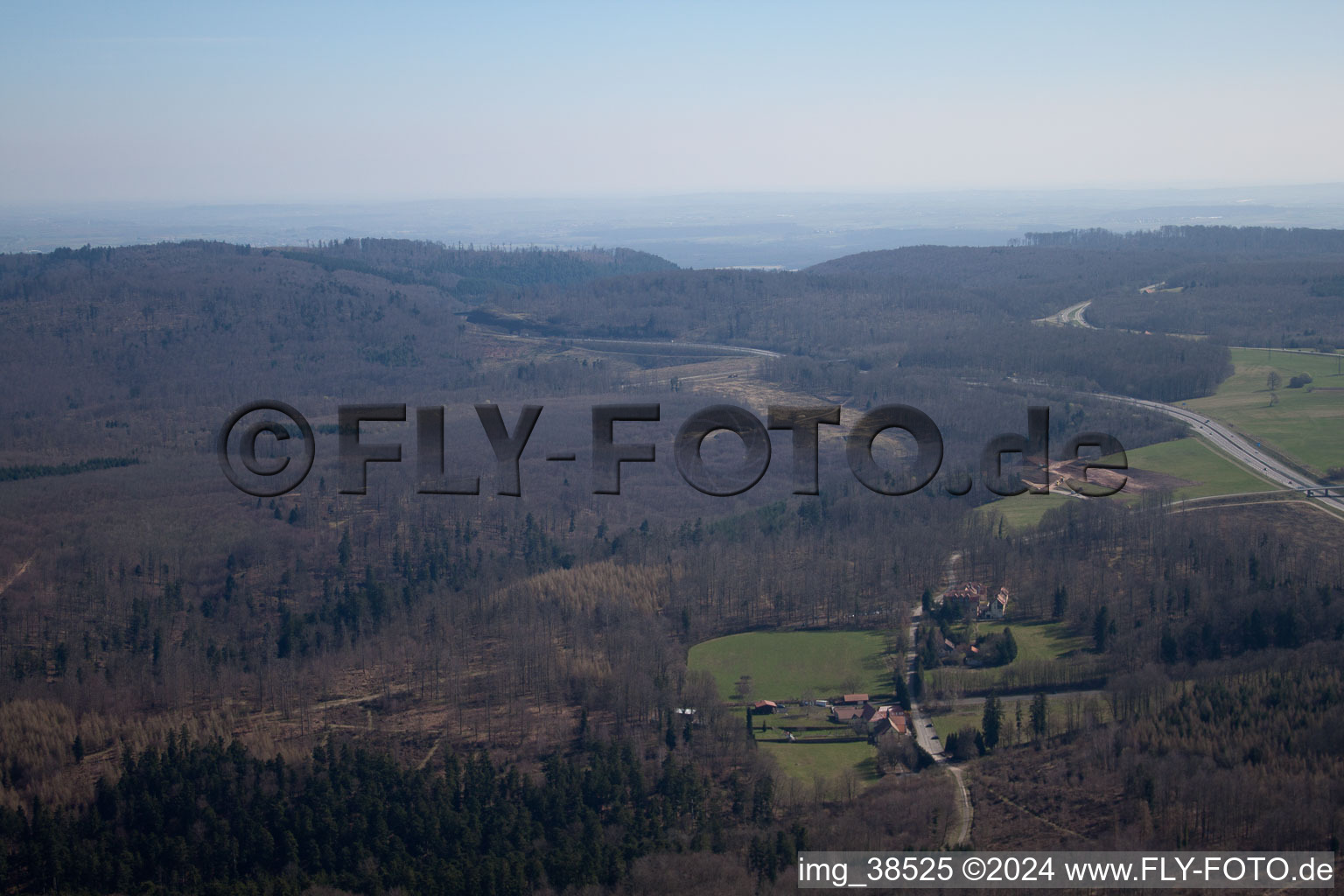 Phalsbourg dans le département Moselle, France vue d'en haut