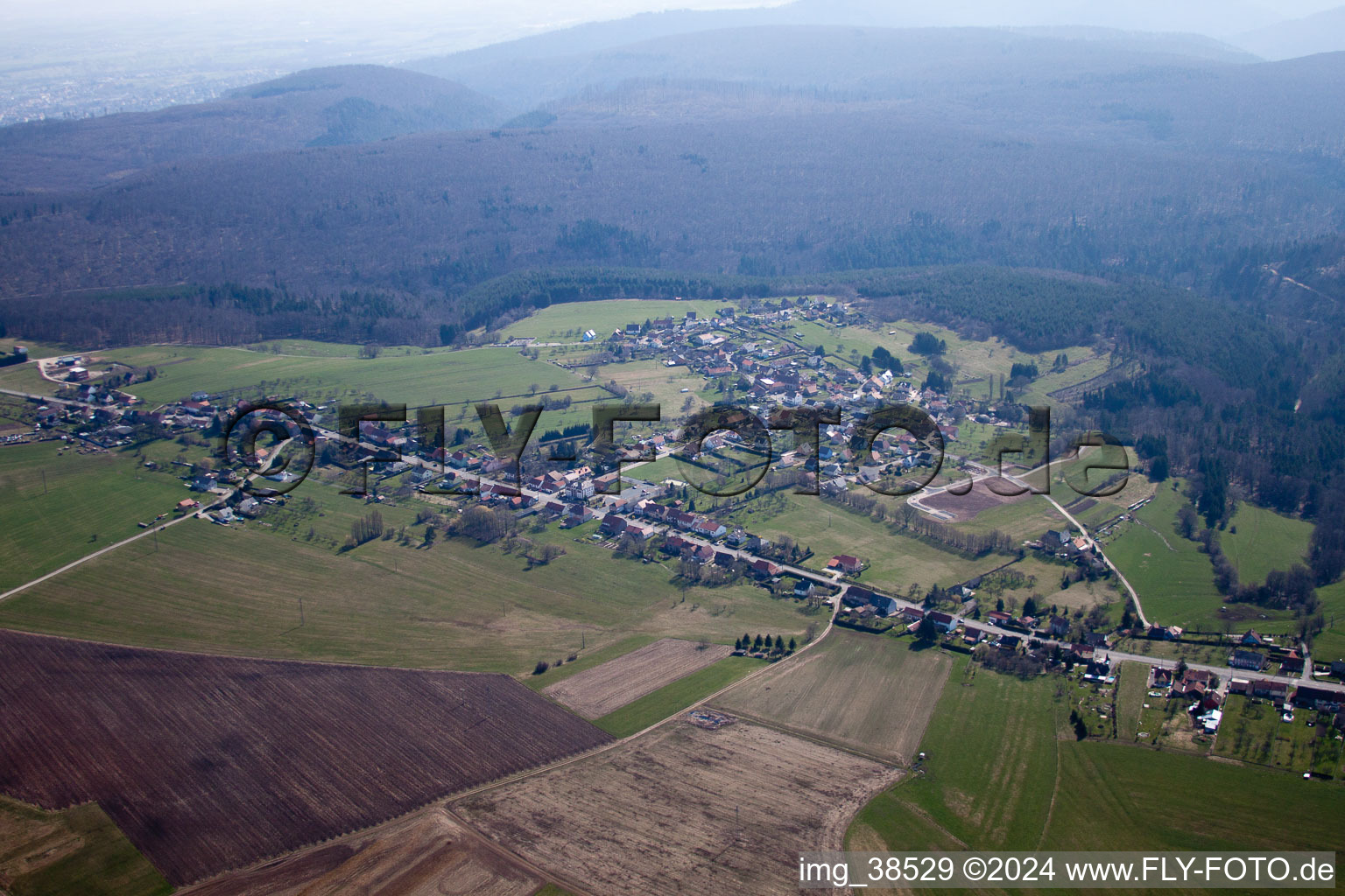 Phalsbourg dans le département Moselle, France vue du ciel