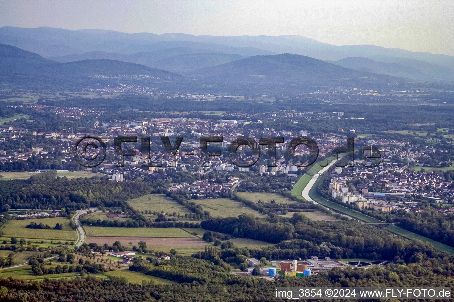 Vue aérienne de Du nord-ouest à Rastatt dans le département Bade-Wurtemberg, Allemagne