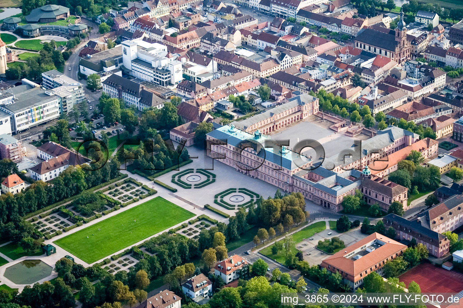 Vue aérienne de Verrouillage à Rastatt dans le département Bade-Wurtemberg, Allemagne