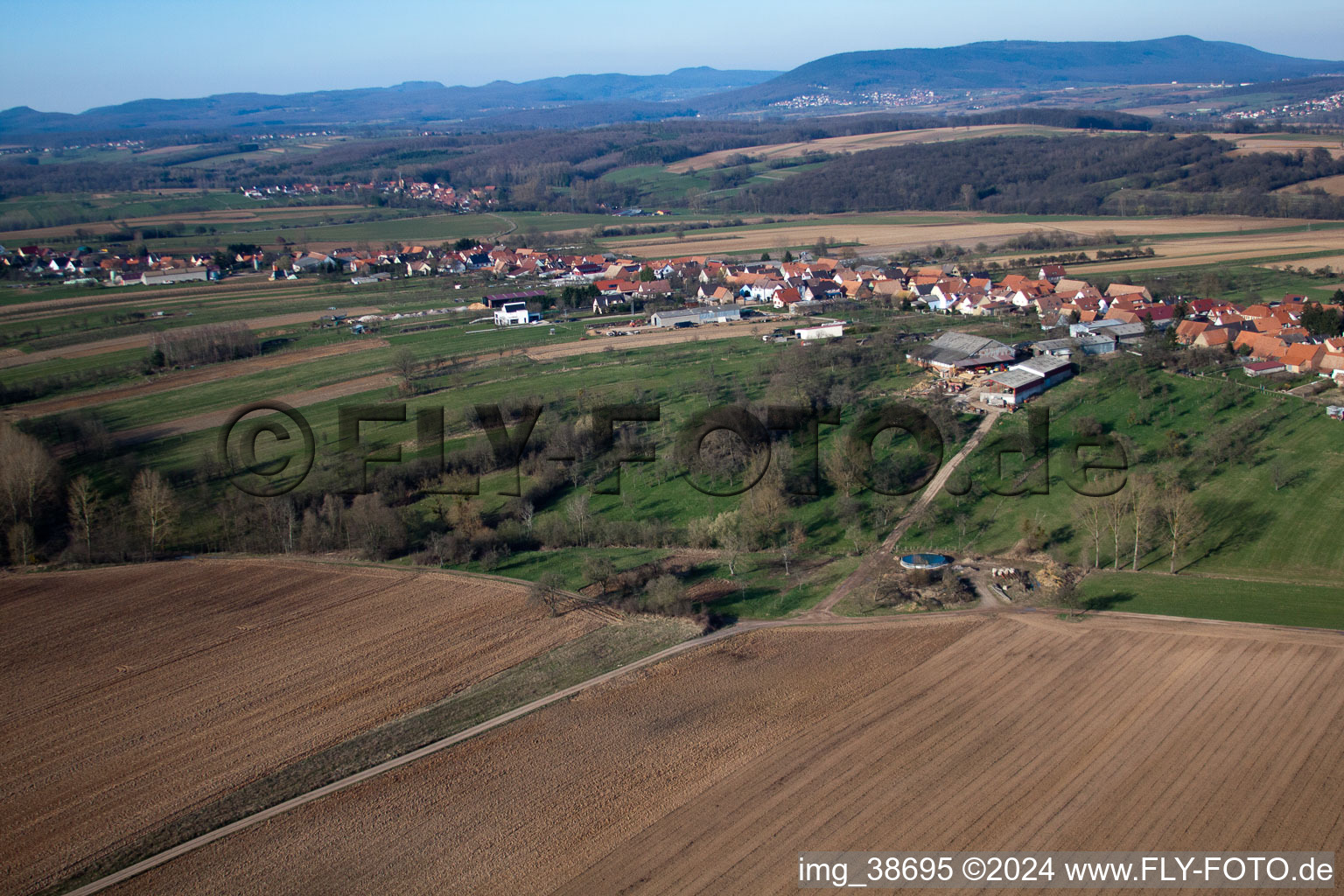 Photographie aérienne de Forstheim dans le département Bas Rhin, France