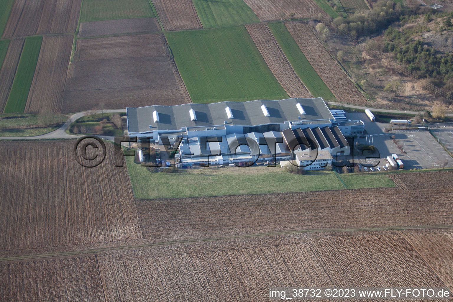 Photographie aérienne de Merkwiller-Pechelbronn dans le département Bas Rhin, France
