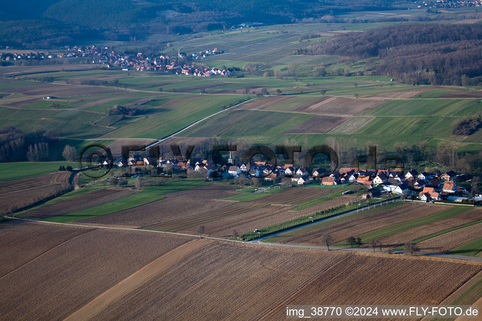 Bremmelbach dans le département Bas Rhin, France vue d'en haut