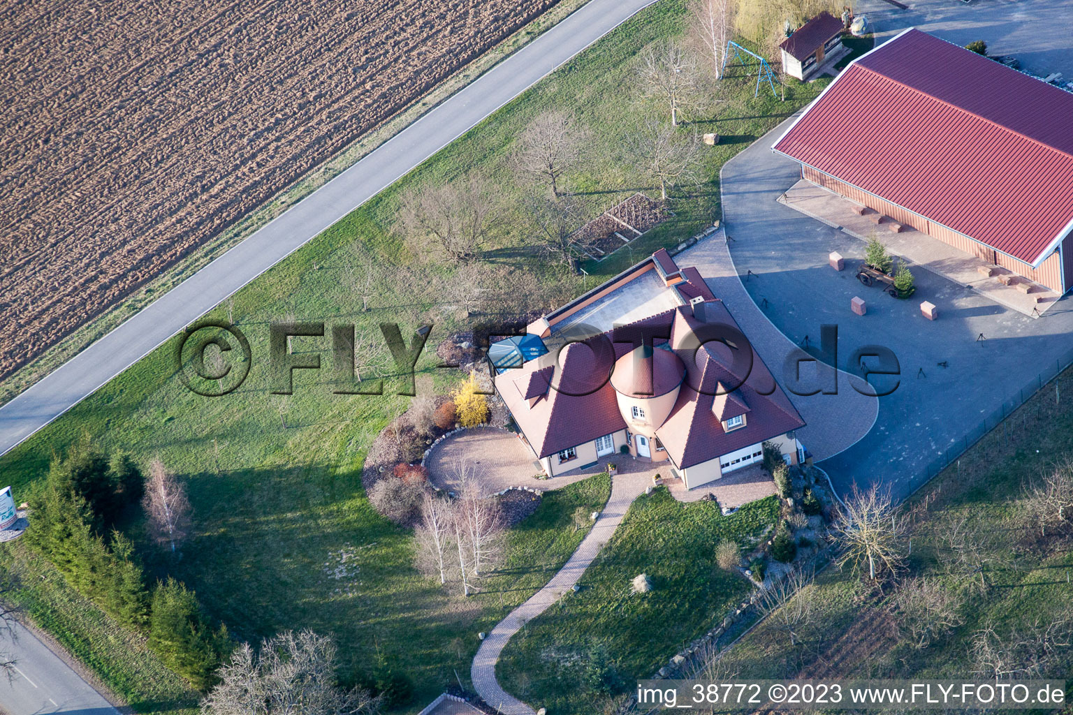 Image drone de Bremmelbach dans le département Bas Rhin, France