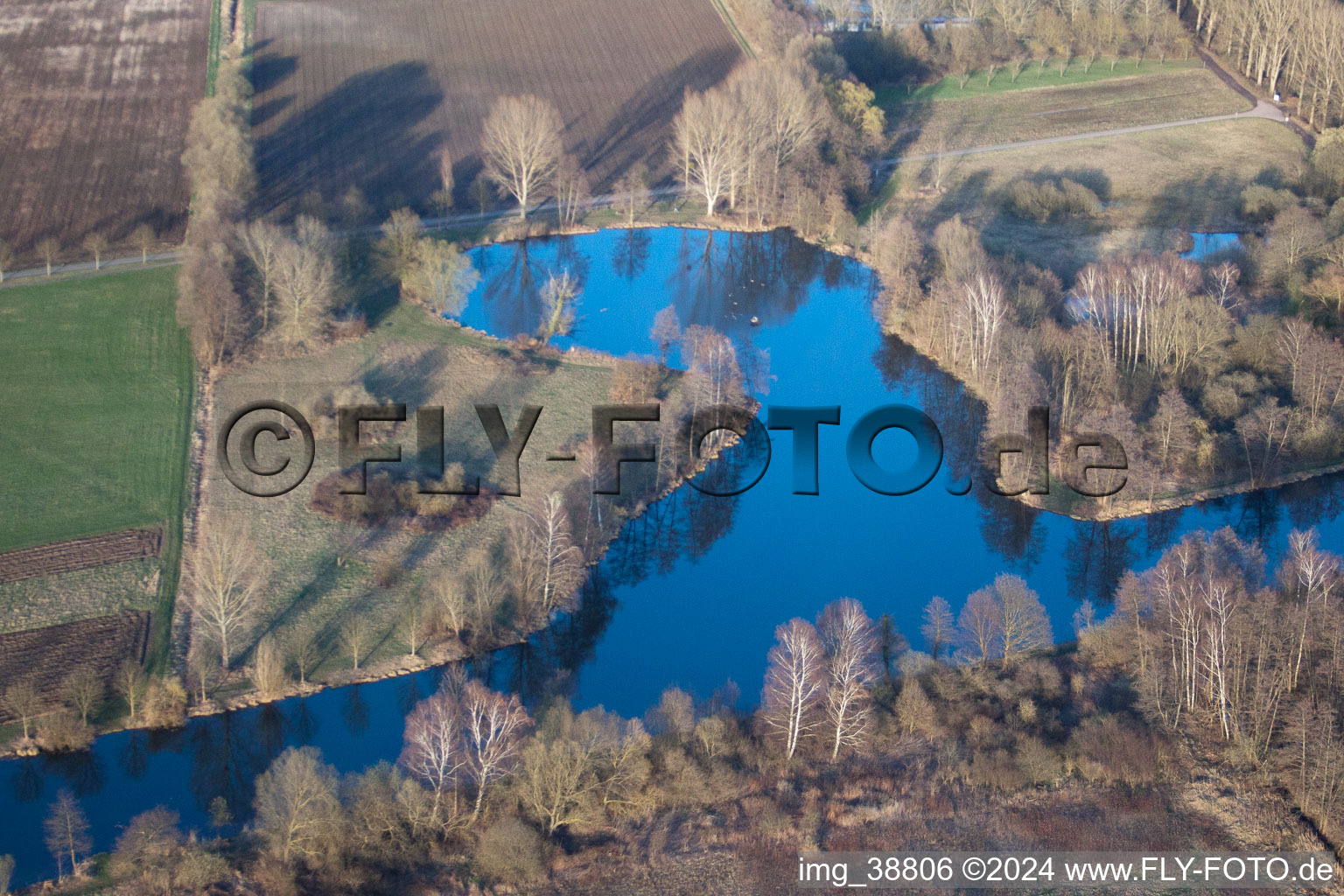 Steinfeld dans le département Rhénanie-Palatinat, Allemagne depuis l'avion