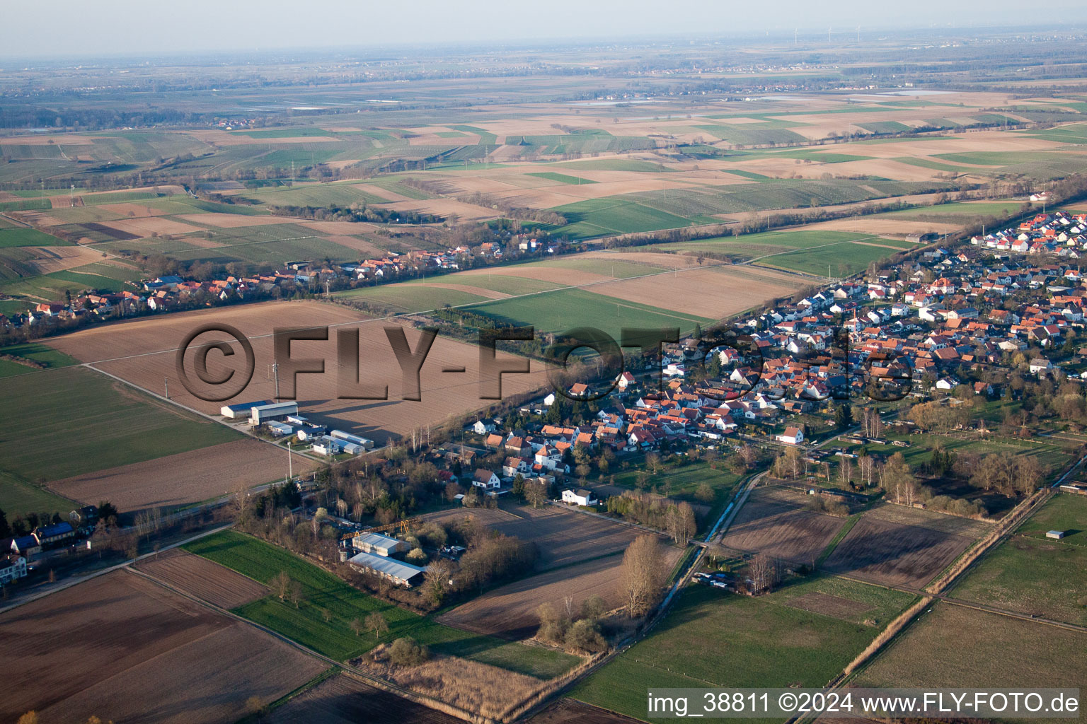 Image drone de Quartier Schaidt in Wörth am Rhein dans le département Rhénanie-Palatinat, Allemagne