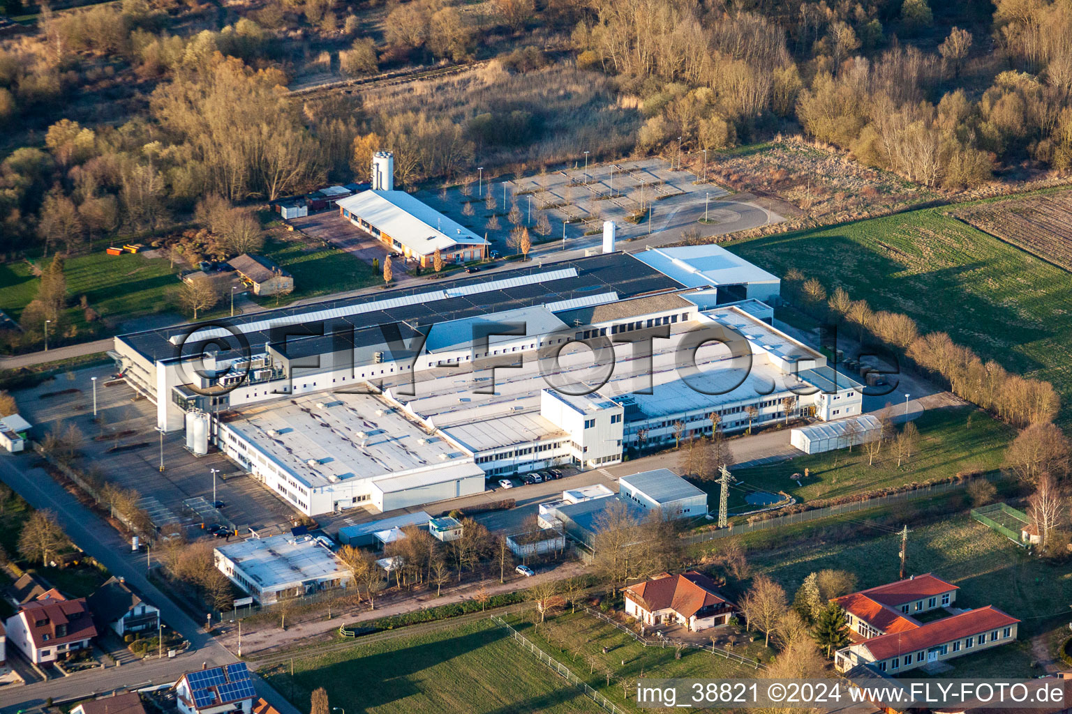 Image drone de Webasto Mécatronique à le quartier Schaidt in Wörth am Rhein dans le département Rhénanie-Palatinat, Allemagne