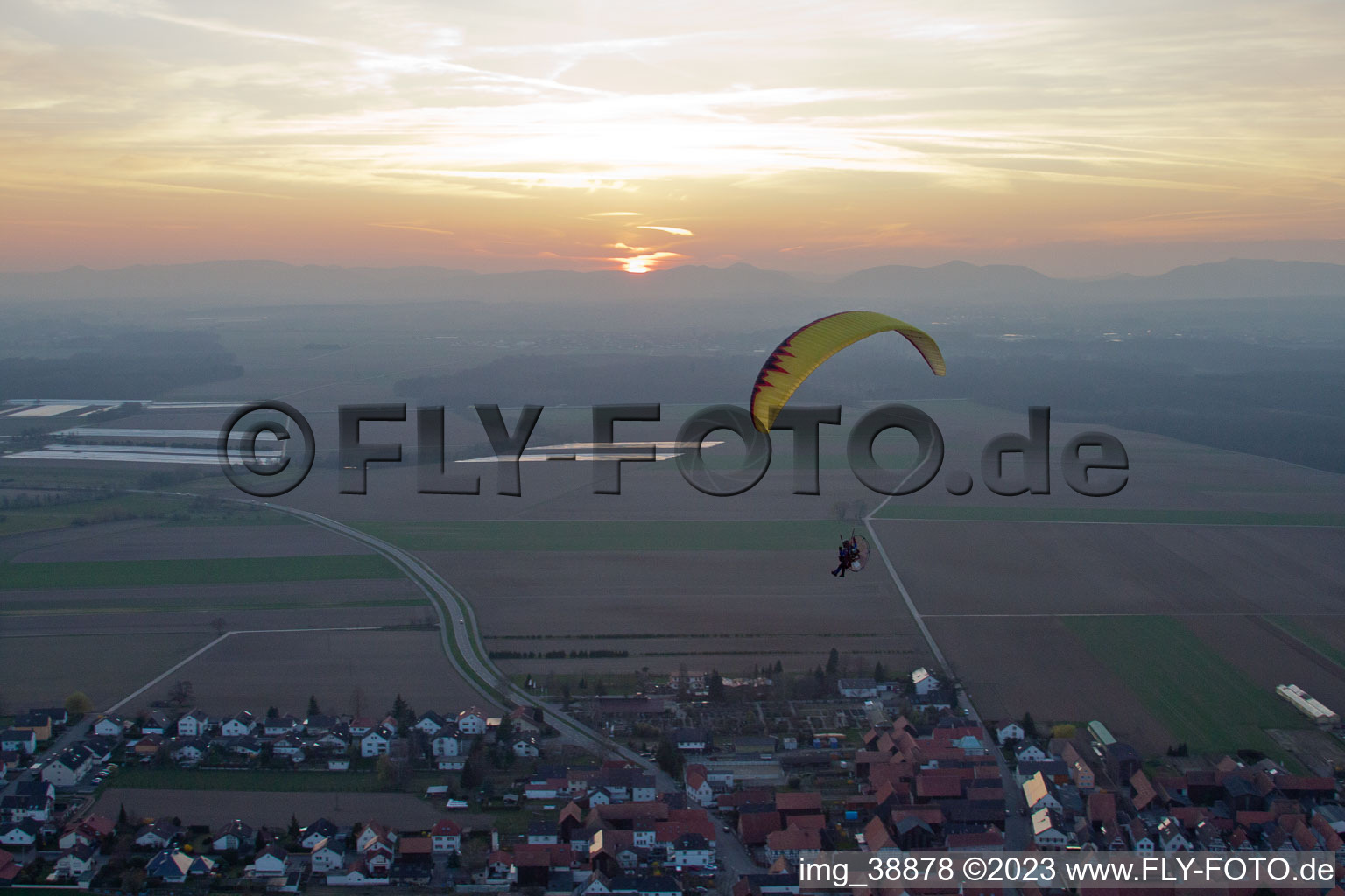 Quartier Hayna in Herxheim bei Landau dans le département Rhénanie-Palatinat, Allemagne vue du ciel