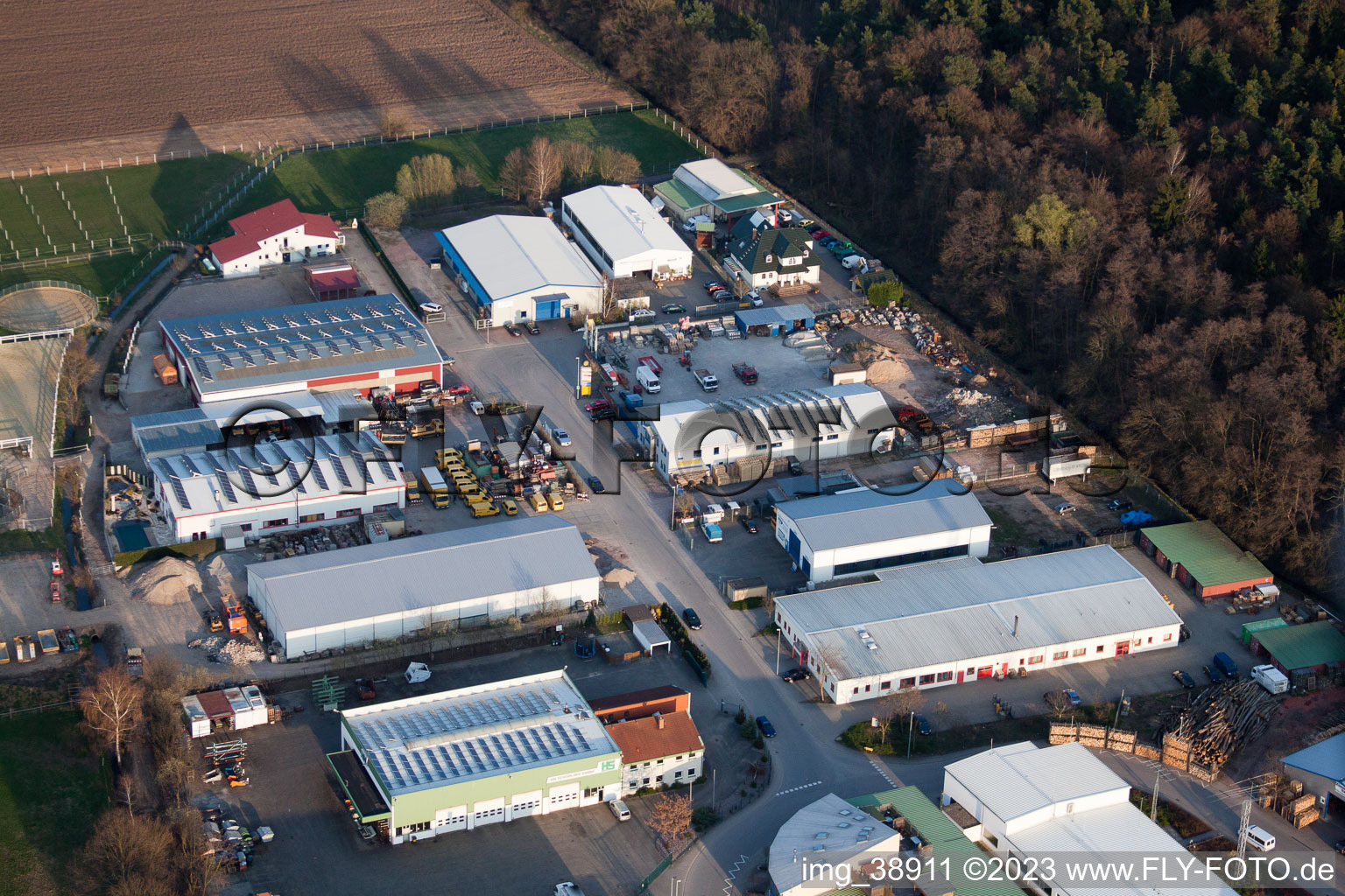 Enregistrement par drone de Quartier Herxheim in Herxheim bei Landau dans le département Rhénanie-Palatinat, Allemagne