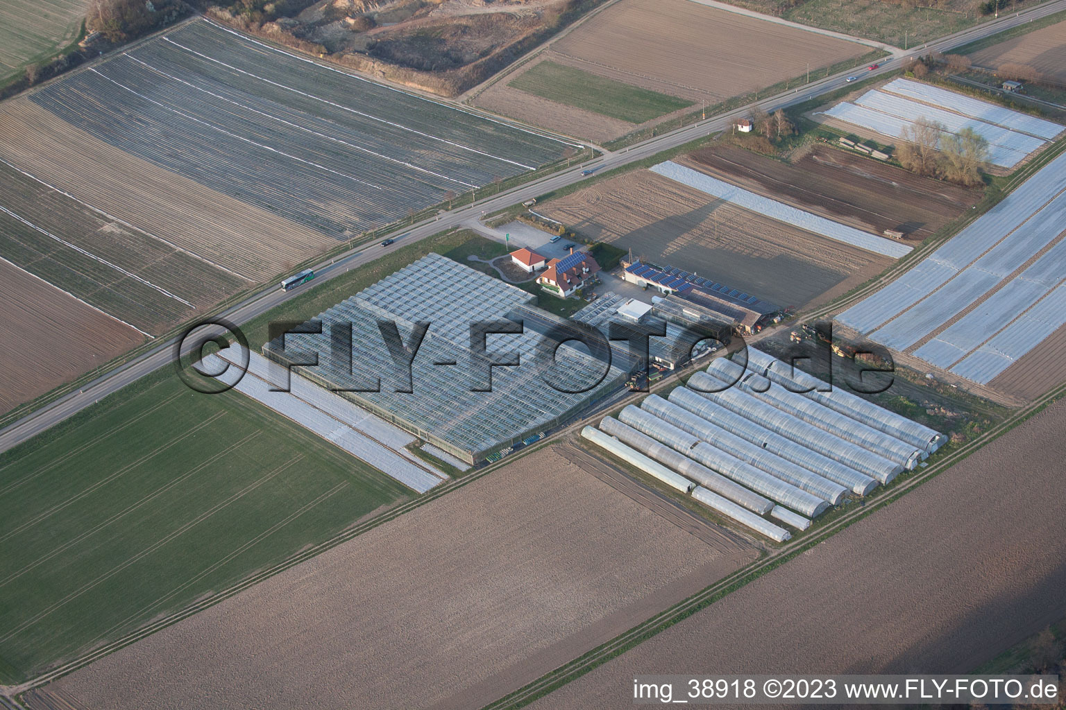 Vue oblique de Quartier Herxheim in Herxheim bei Landau dans le département Rhénanie-Palatinat, Allemagne