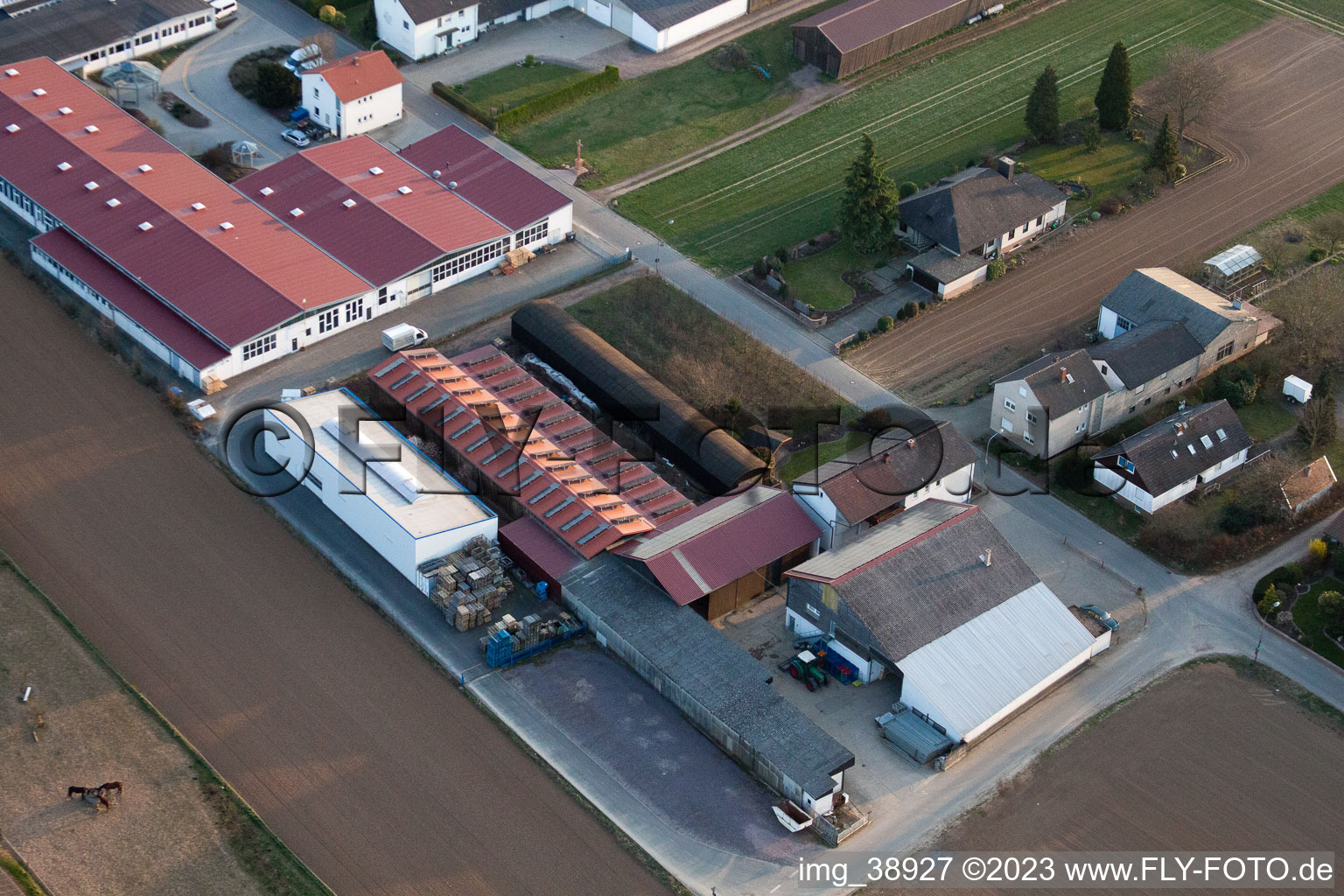 Quartier Herxheim in Herxheim bei Landau dans le département Rhénanie-Palatinat, Allemagne vue du ciel