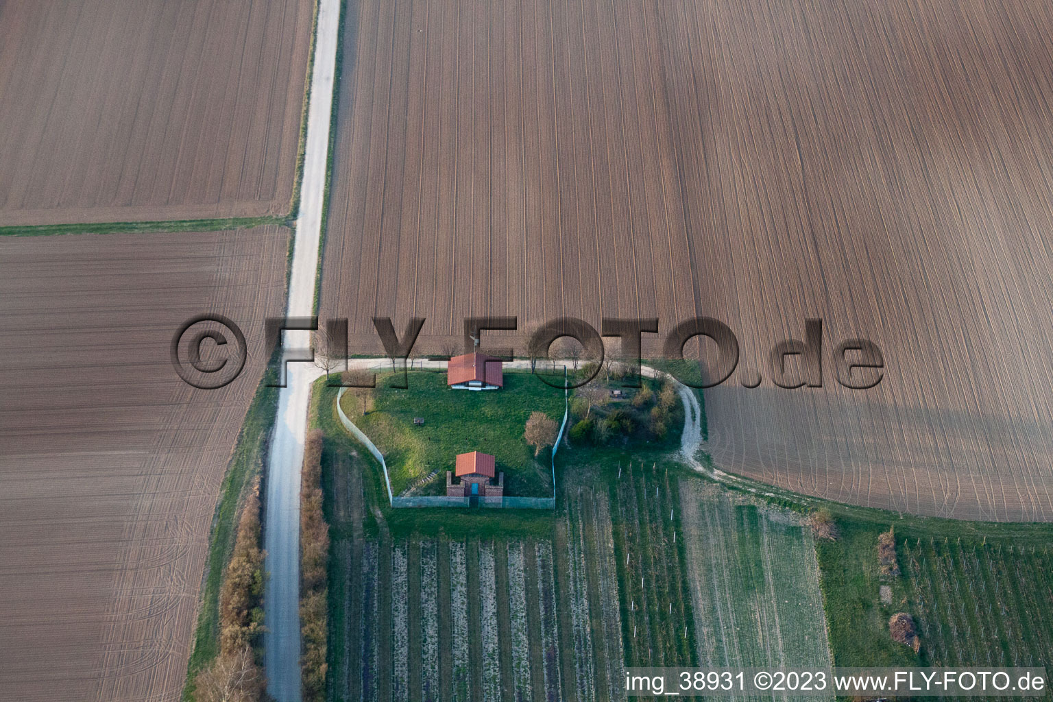 Quartier Herxheim in Herxheim bei Landau dans le département Rhénanie-Palatinat, Allemagne du point de vue du drone