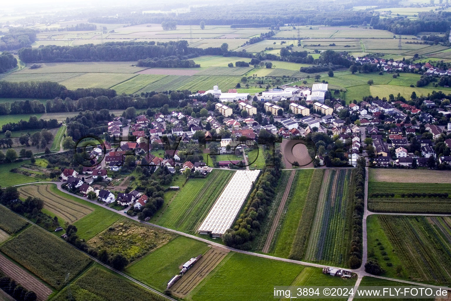 Vue aérienne de Quartier Ottenhofen in Bühl dans le département Bade-Wurtemberg, Allemagne