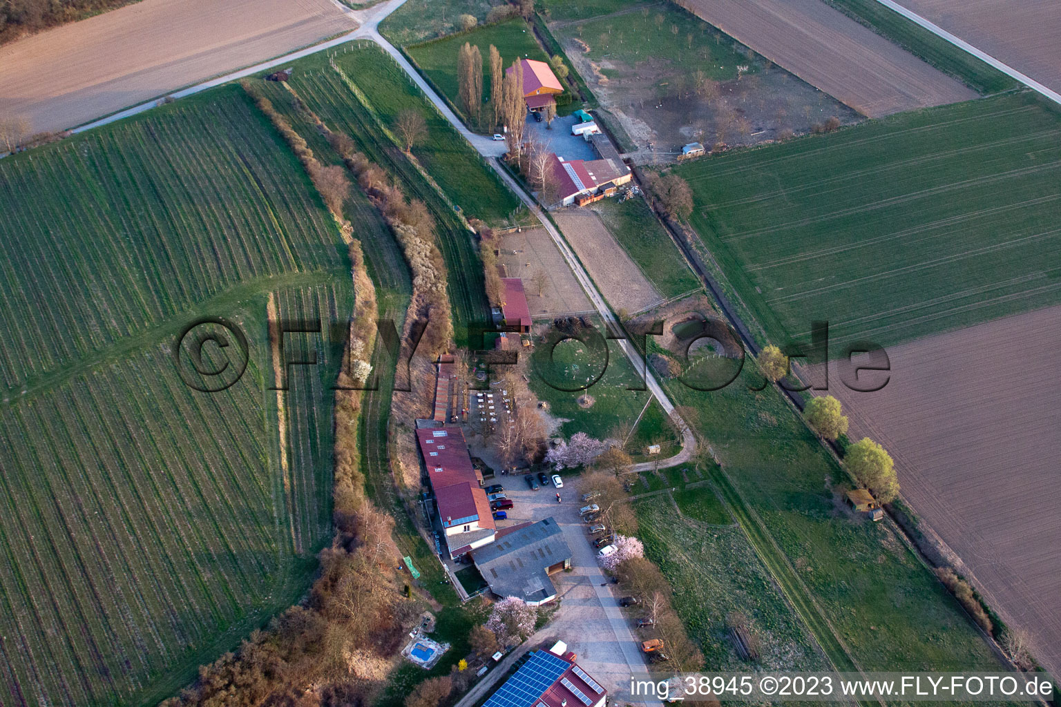 Quartier Herxheim in Herxheim bei Landau/Pfalz dans le département Rhénanie-Palatinat, Allemagne d'en haut