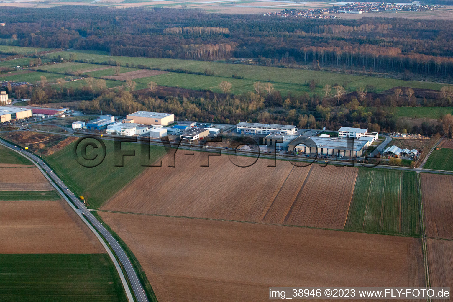 Quartier Herxheim in Herxheim bei Landau dans le département Rhénanie-Palatinat, Allemagne hors des airs