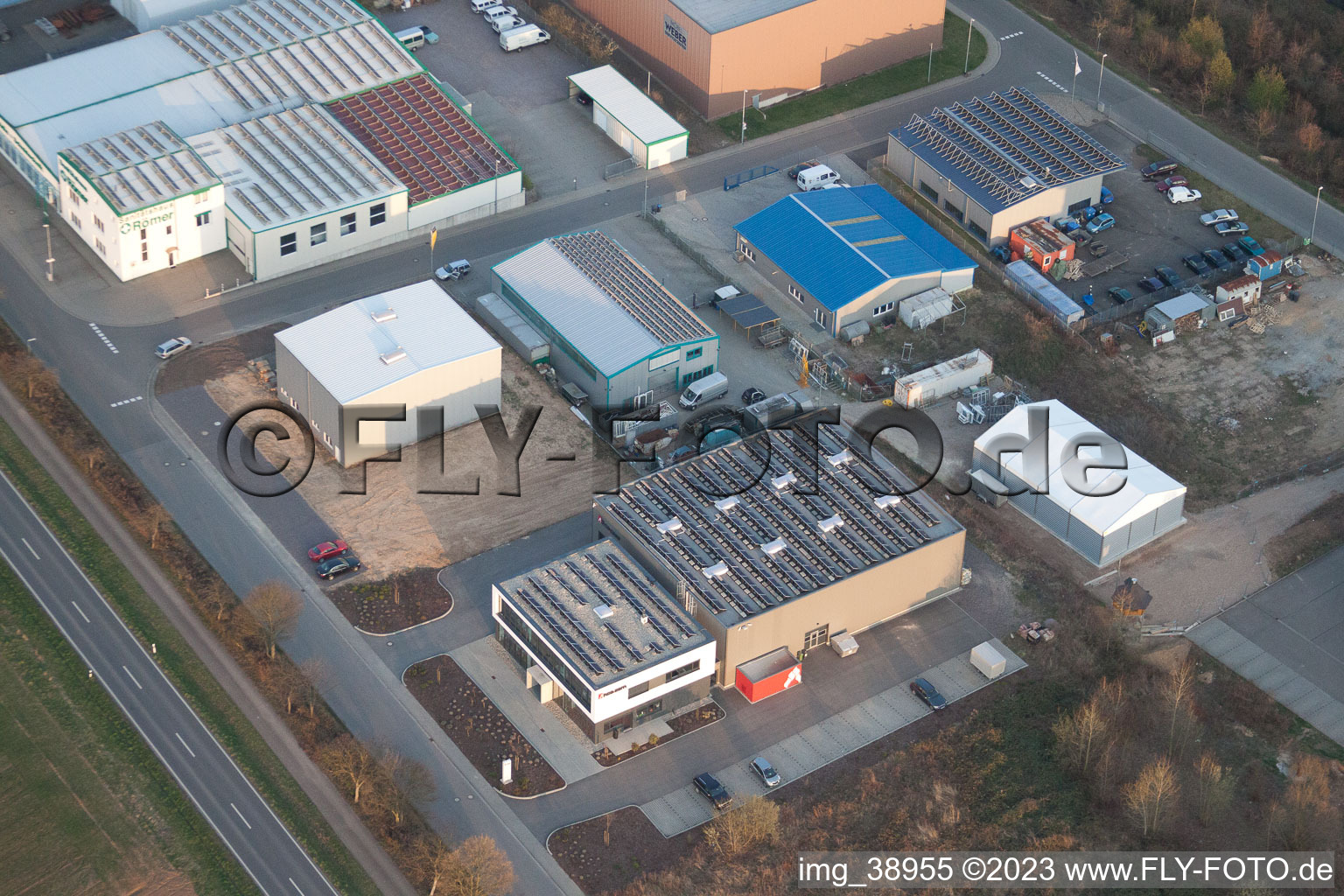 Vue d'oiseau de Quartier Herxheim in Herxheim bei Landau dans le département Rhénanie-Palatinat, Allemagne