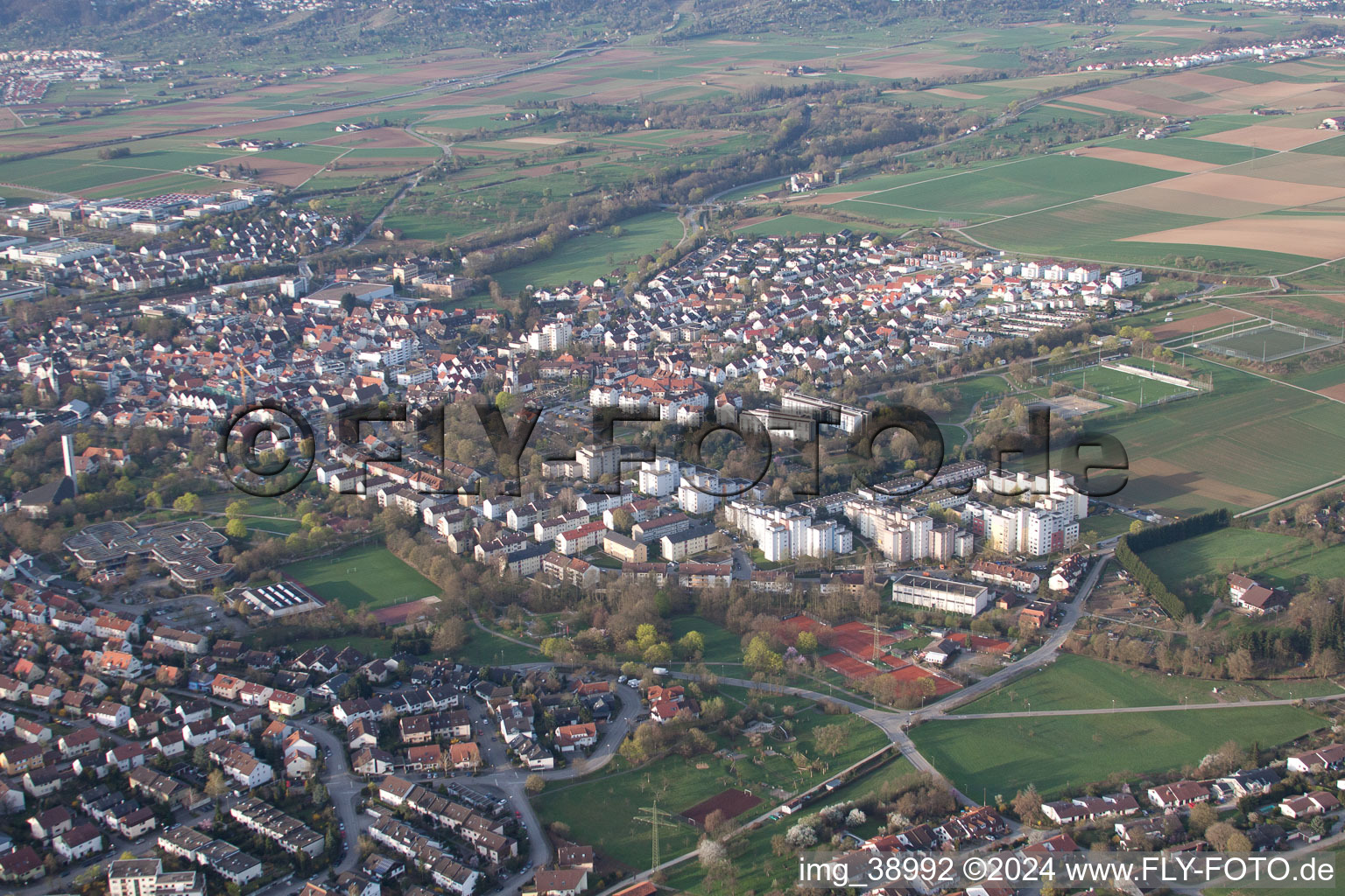 Photographie aérienne de Ditzingen dans le département Bade-Wurtemberg, Allemagne