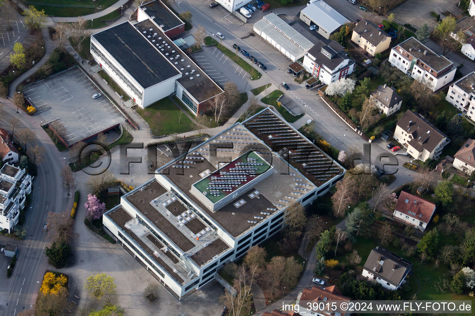 Photographie aérienne de Lycée Johannes Kepler, Lindenstr à Leonberg dans le département Bade-Wurtemberg, Allemagne