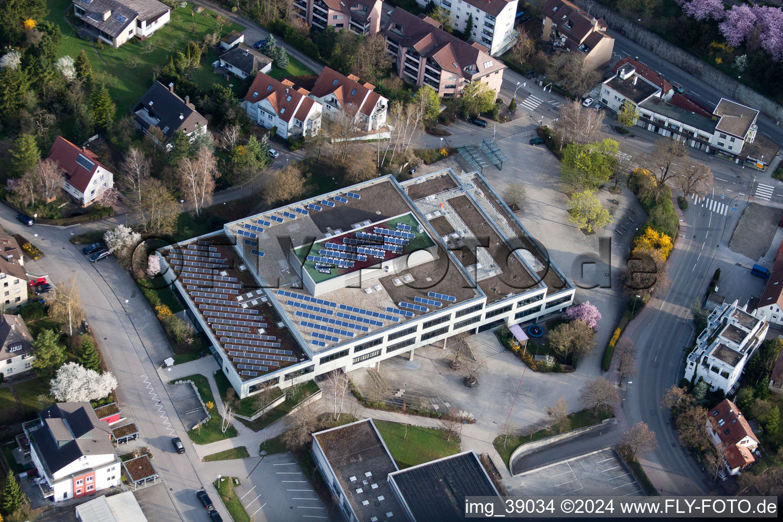 Lycée Johannes Kepler, Lindenstr à Leonberg dans le département Bade-Wurtemberg, Allemagne hors des airs