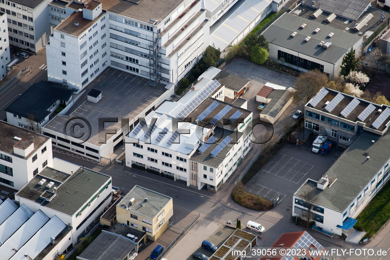 Photographie aérienne de Entreprise Jilg, Dieselstr à le quartier Eltingen in Leonberg dans le département Bade-Wurtemberg, Allemagne
