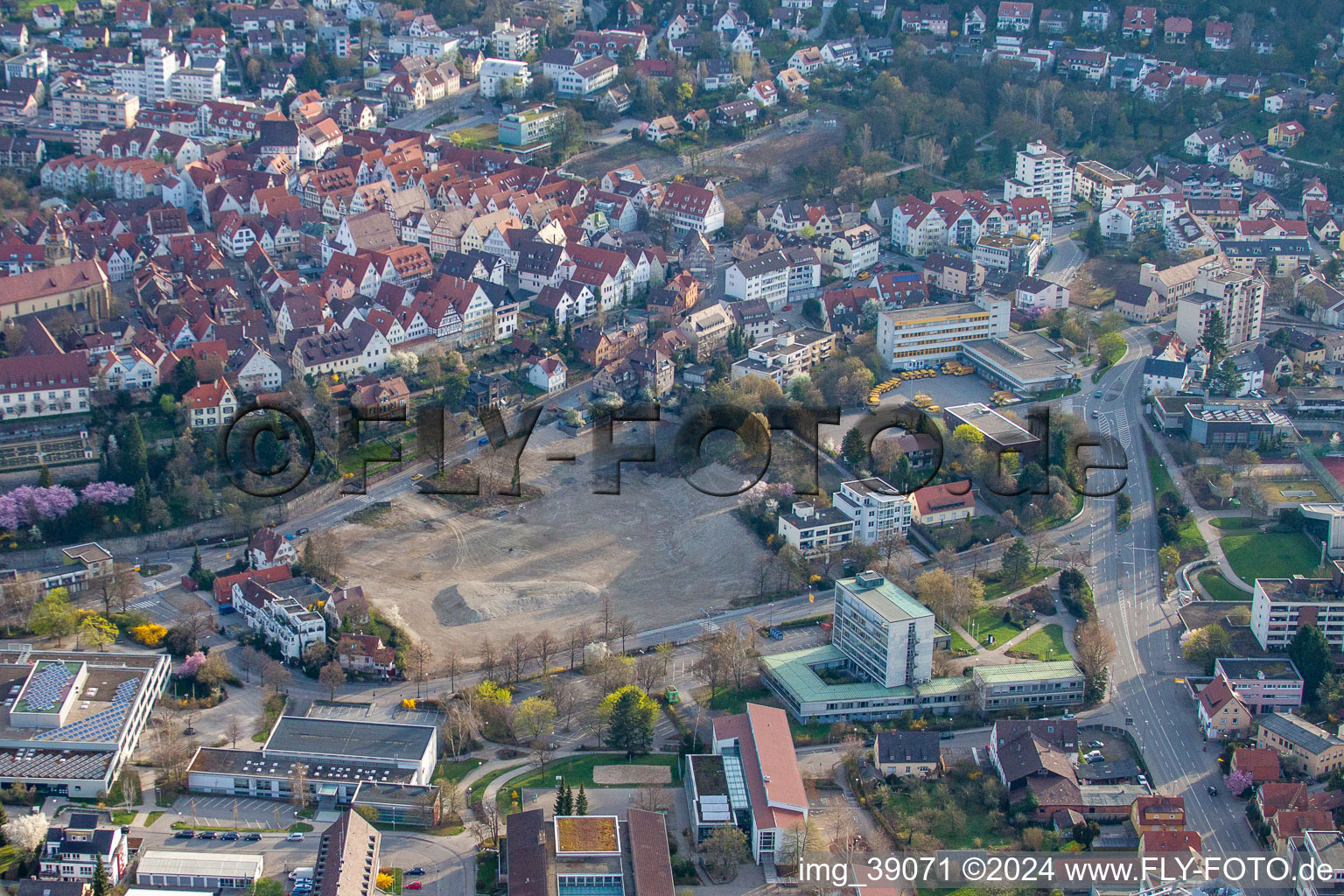 Vue aérienne de Lindenstrasse 4 à Leonberg dans le département Bade-Wurtemberg, Allemagne