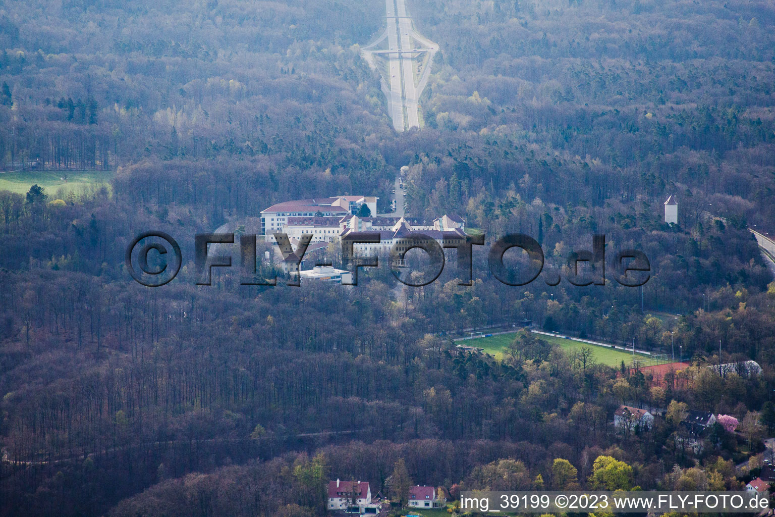 Vue aérienne de Solitudestr à Gerlingen dans le département Bade-Wurtemberg, Allemagne