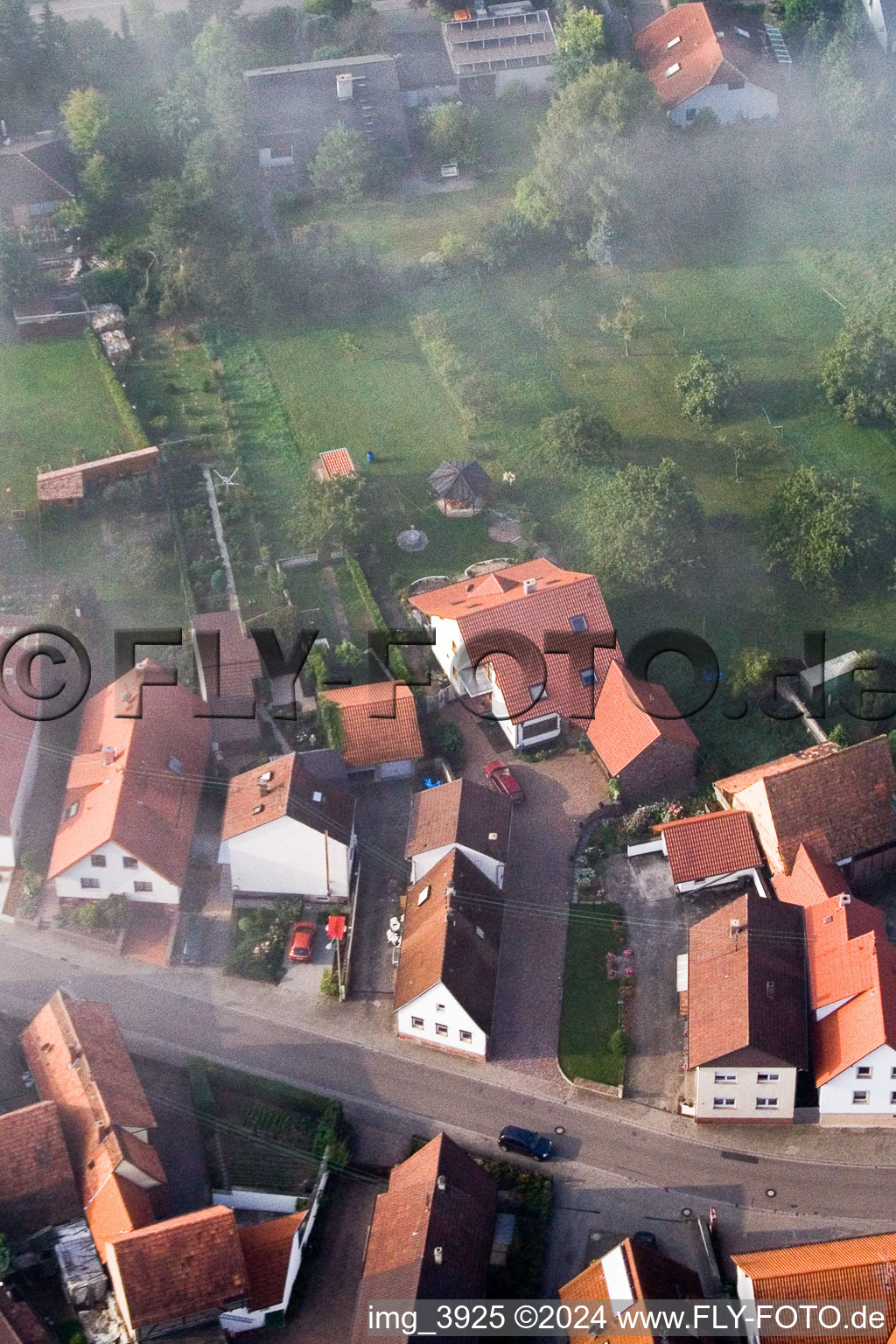 Minfeld dans le département Rhénanie-Palatinat, Allemagne d'en haut