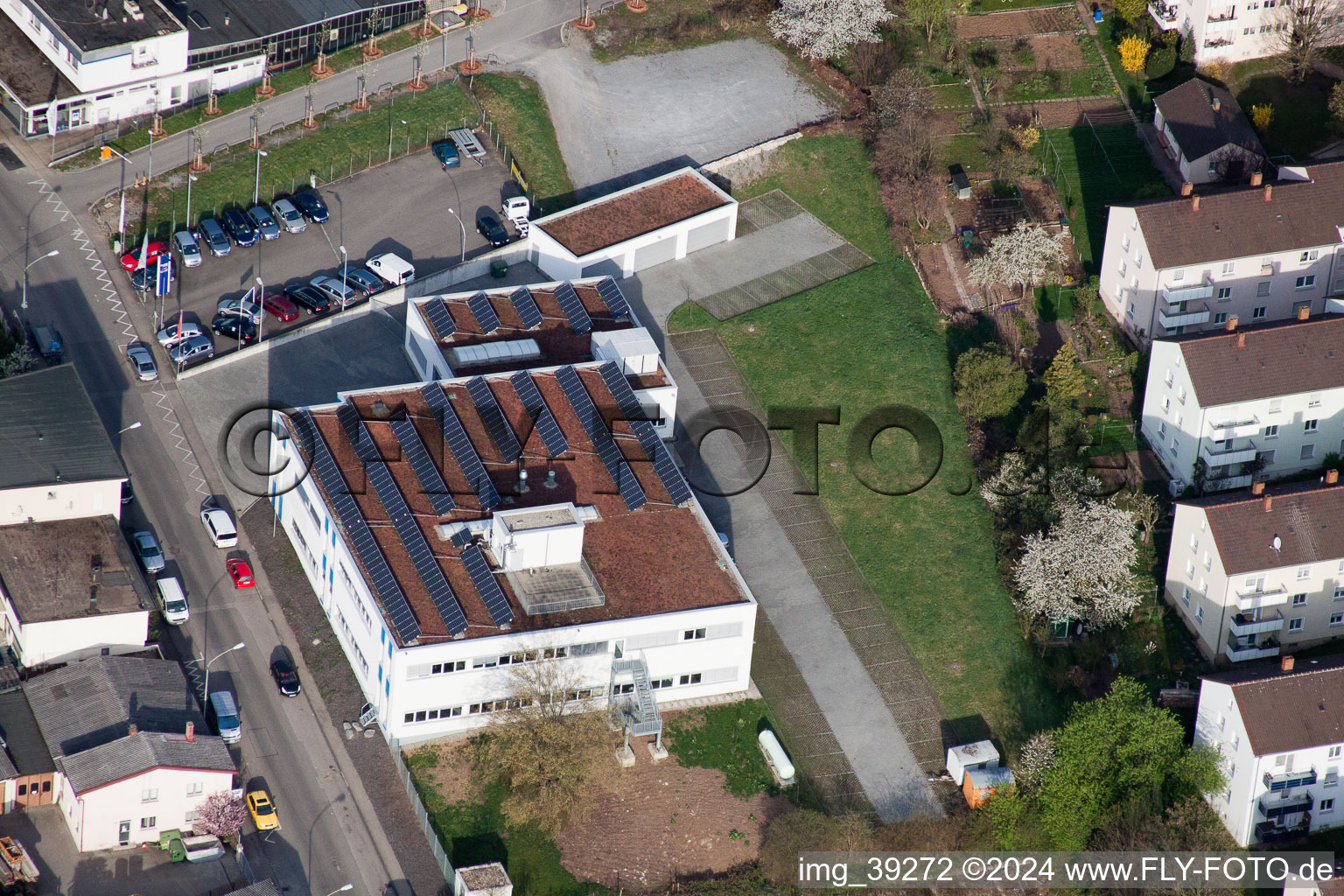 Vue aérienne de Angro Chemie, Porschestrasse 12 à le quartier Zuffenhausen in Stuttgart dans le département Bade-Wurtemberg, Allemagne