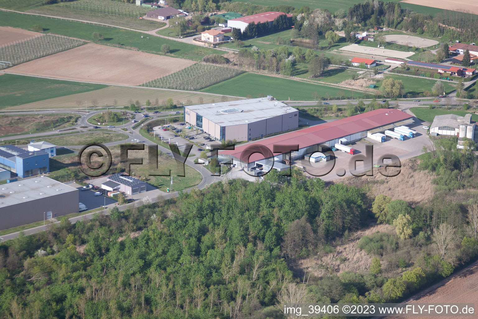 Quartier Herxheim in Herxheim bei Landau dans le département Rhénanie-Palatinat, Allemagne vu d'un drone