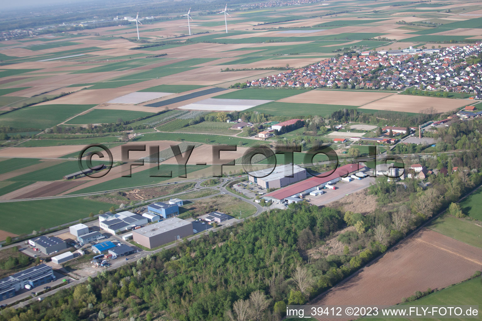 Photographie aérienne de Quartier Herxheim in Herxheim bei Landau dans le département Rhénanie-Palatinat, Allemagne