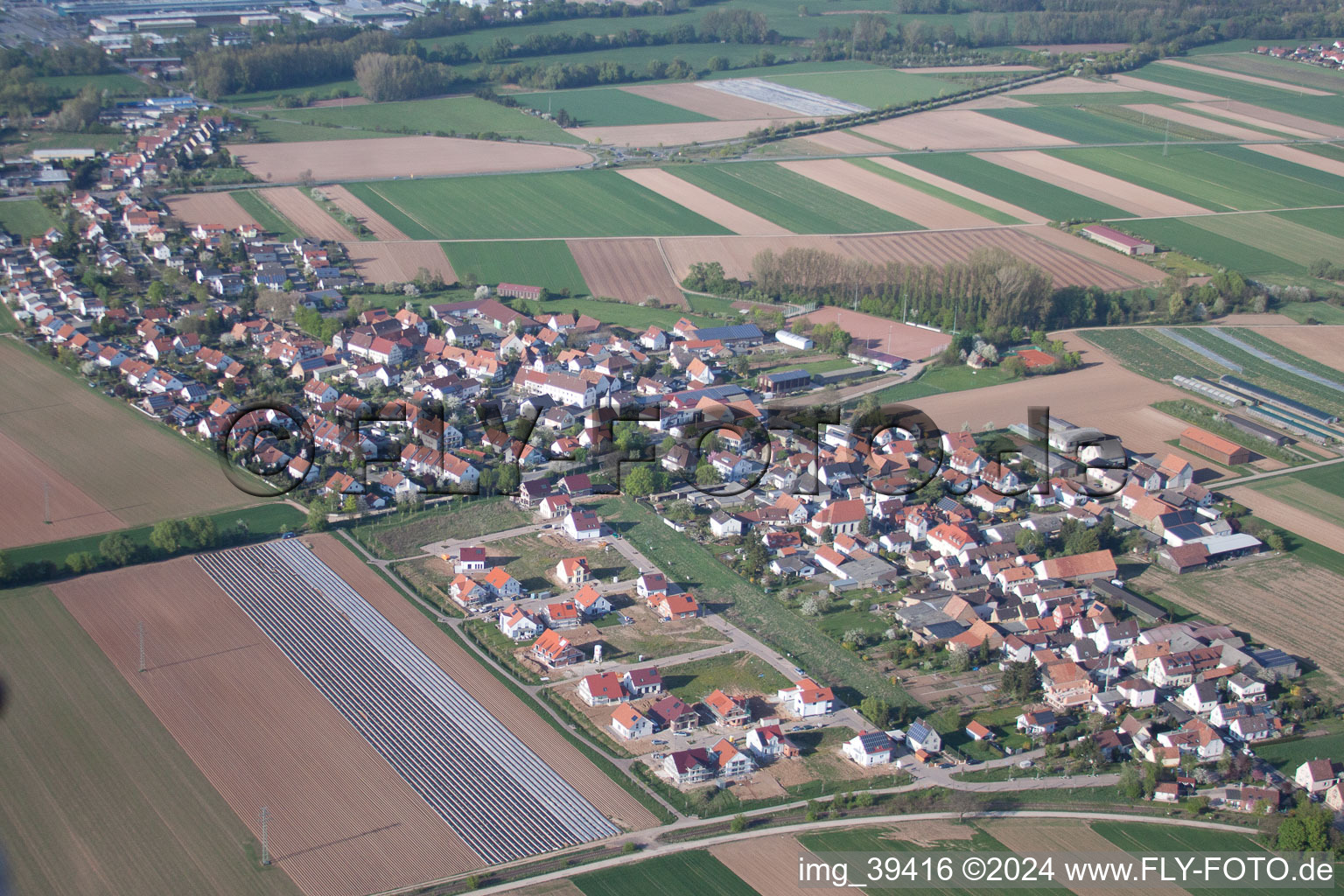 Quartier Mörlheim in Landau in der Pfalz dans le département Rhénanie-Palatinat, Allemagne vu d'un drone