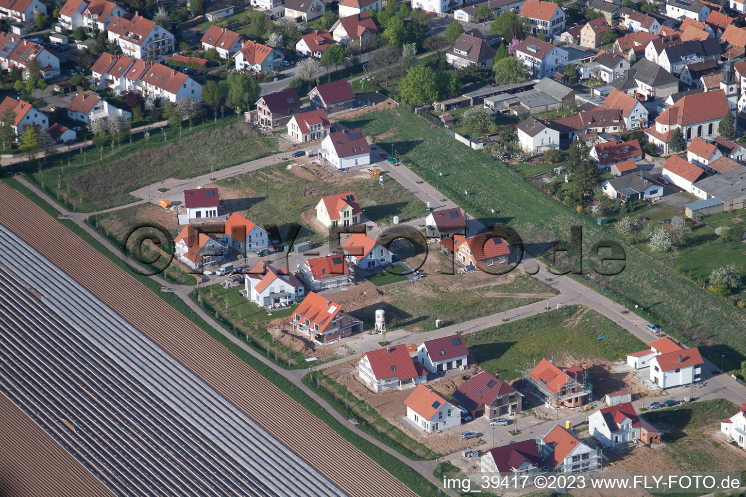 Vue aérienne de Quartier Mörlheim in Landau in der Pfalz dans le département Rhénanie-Palatinat, Allemagne