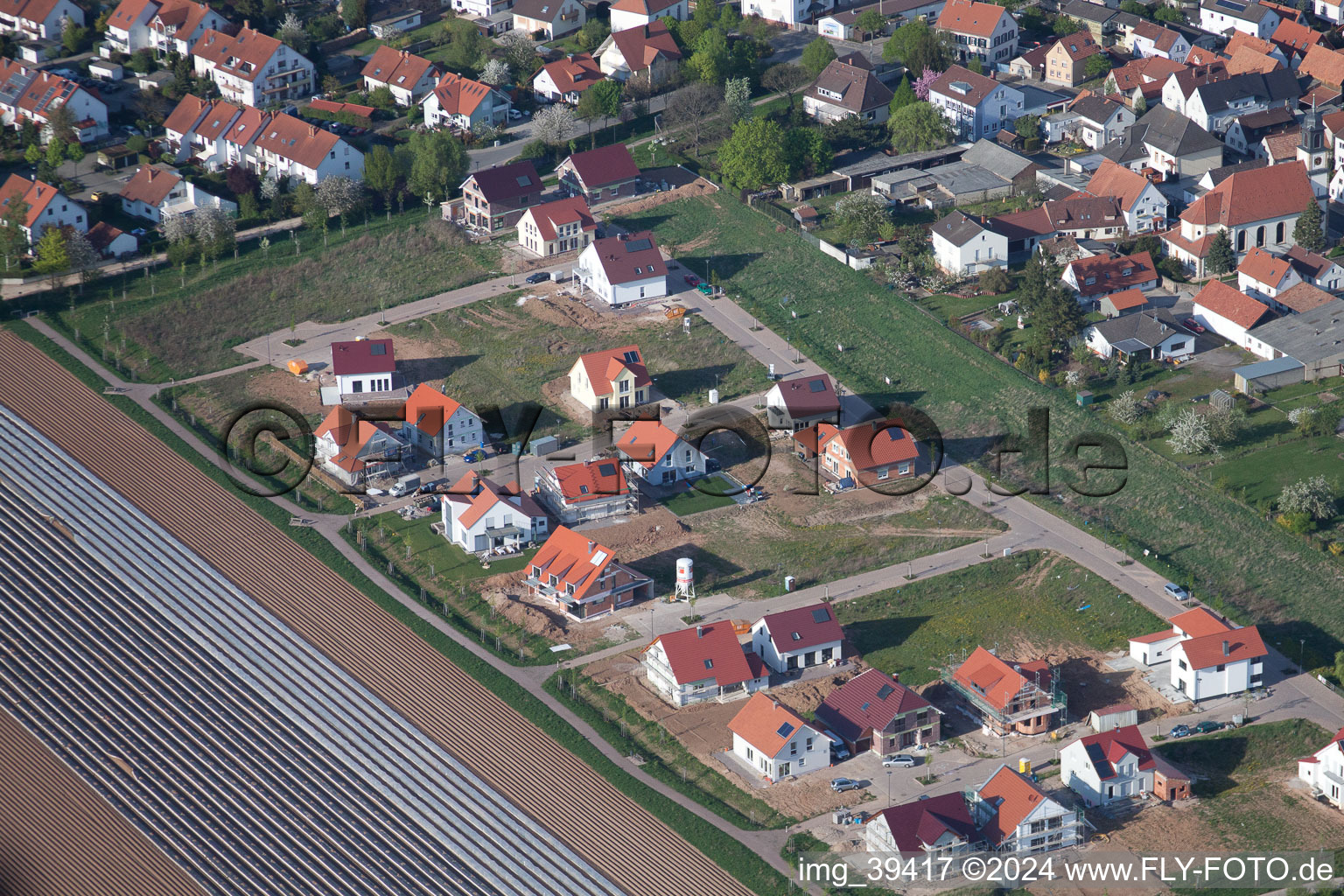 Vue oblique de Quartier Mörlheim in Landau in der Pfalz dans le département Rhénanie-Palatinat, Allemagne