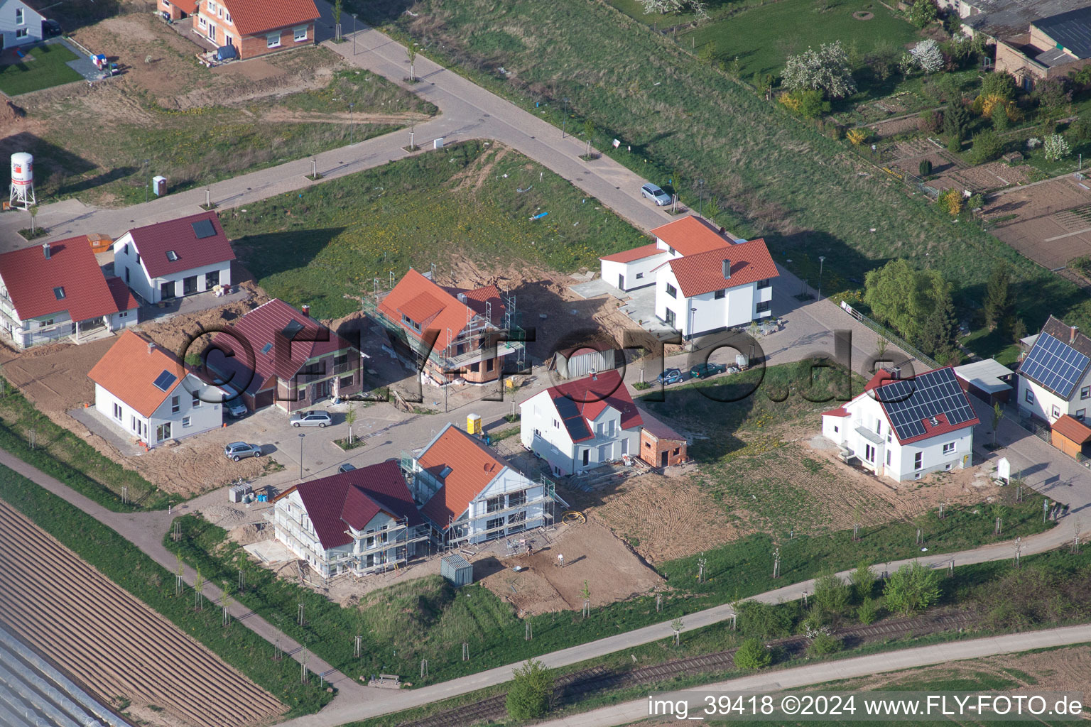 Quartier Mörlheim in Landau in der Pfalz dans le département Rhénanie-Palatinat, Allemagne d'en haut