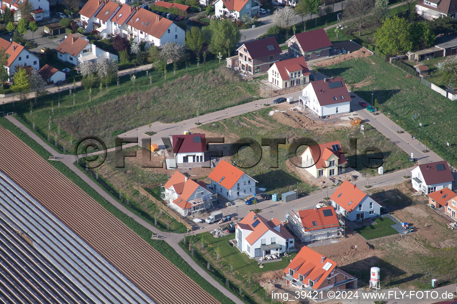 Quartier Mörlheim in Landau in der Pfalz dans le département Rhénanie-Palatinat, Allemagne depuis l'avion