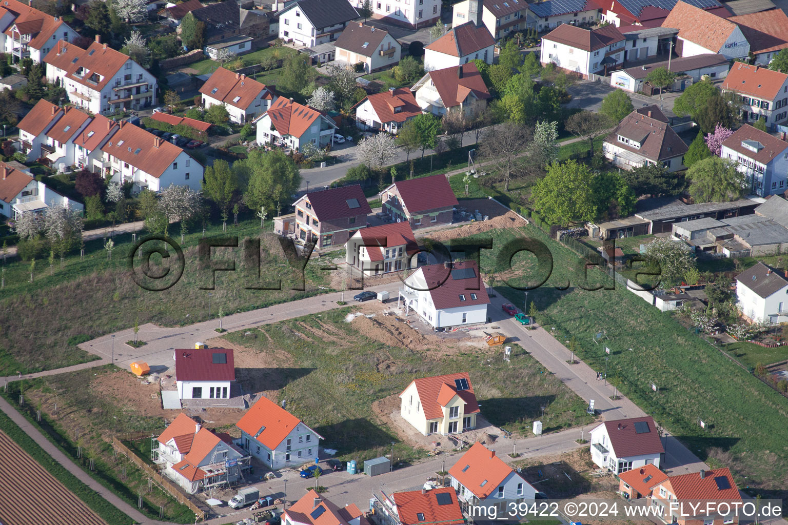 Vue d'oiseau de Quartier Mörlheim in Landau in der Pfalz dans le département Rhénanie-Palatinat, Allemagne