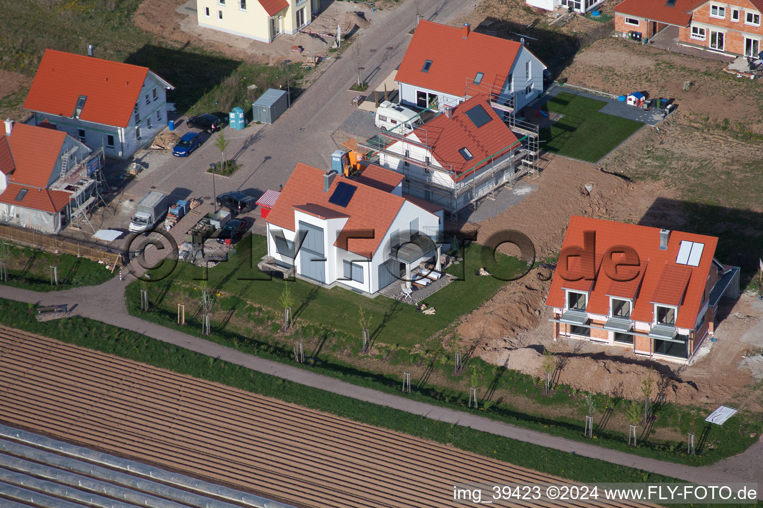 Quartier Mörlheim in Landau in der Pfalz dans le département Rhénanie-Palatinat, Allemagne depuis l'avion