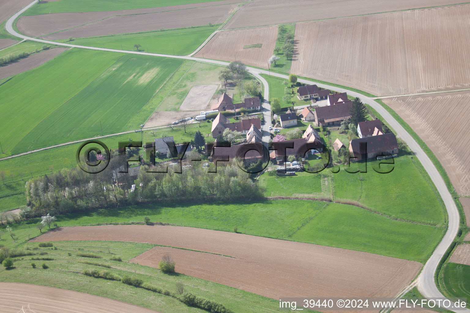 Photographie aérienne de Schleithal dans le département Bas Rhin, France