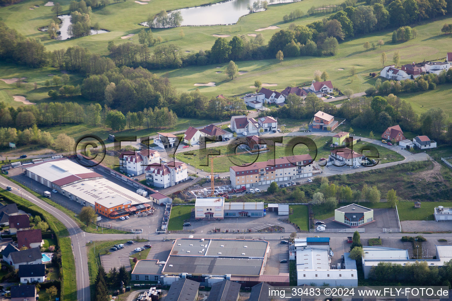 Image drone de Club de golf Soufflenheim Baden-Baden à Soufflenheim dans le département Bas Rhin, France