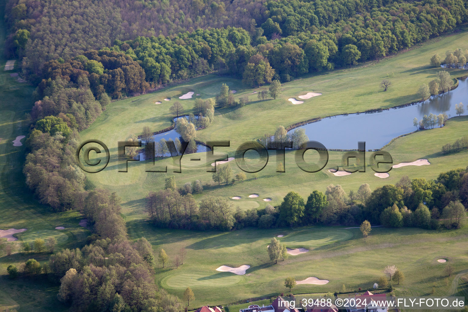 Photographie aérienne de Club de golf Soufflenheim Baden-Baden à Soufflenheim dans le département Bas Rhin, France