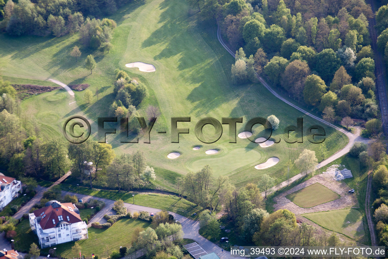 Club de golf Soufflenheim Baden-Baden à Soufflenheim dans le département Bas Rhin, France depuis l'avion