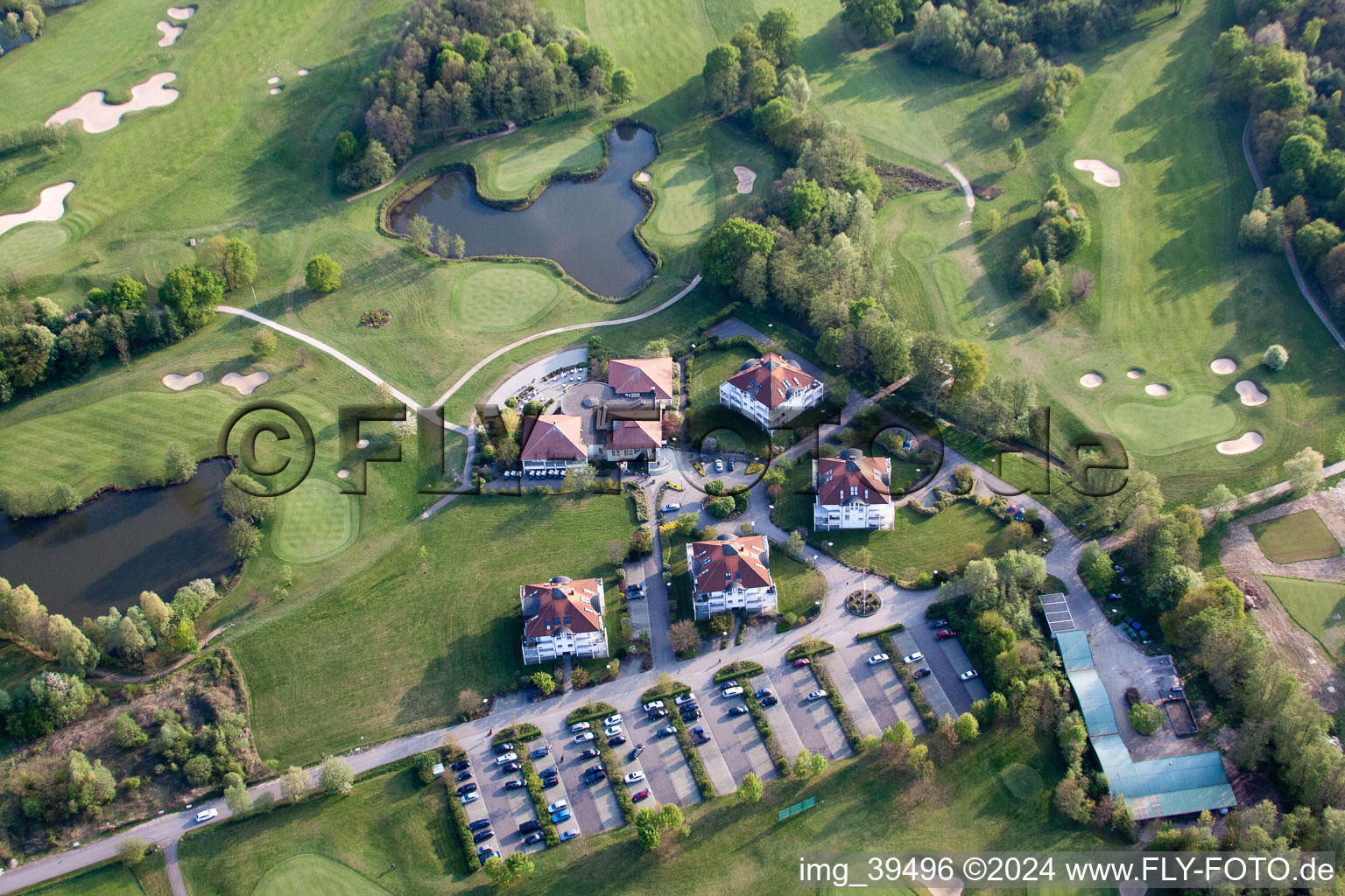 Enregistrement par drone de Club de golf Soufflenheim Baden-Baden à Soufflenheim dans le département Bas Rhin, France