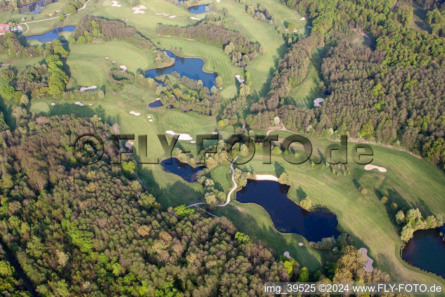 Club de golf Soufflenheim Baden-Baden à Soufflenheim dans le département Bas Rhin, France vue du ciel