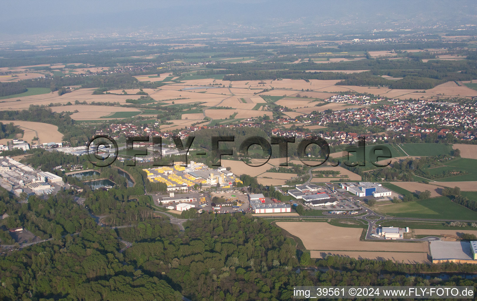 Photographie aérienne de Quartier Freistett in Rheinau dans le département Bade-Wurtemberg, Allemagne