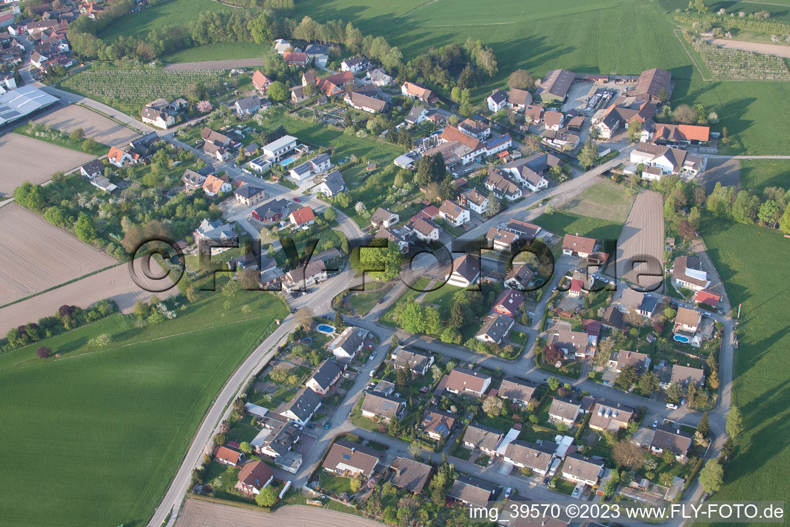 Photographie aérienne de Quartier Rheinbischofsheim in Rheinau dans le département Bade-Wurtemberg, Allemagne