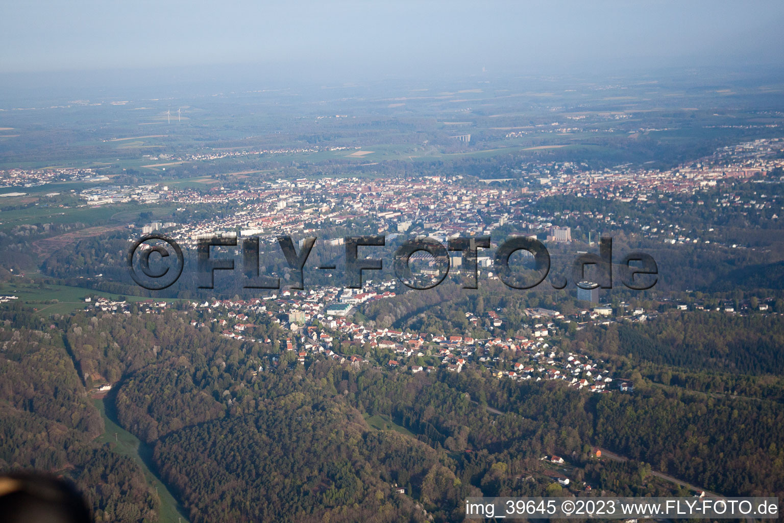 Vue aérienne de Pirmasens, Erlenbrunn à Erlenbrunn dans le département Rhénanie-Palatinat, Allemagne