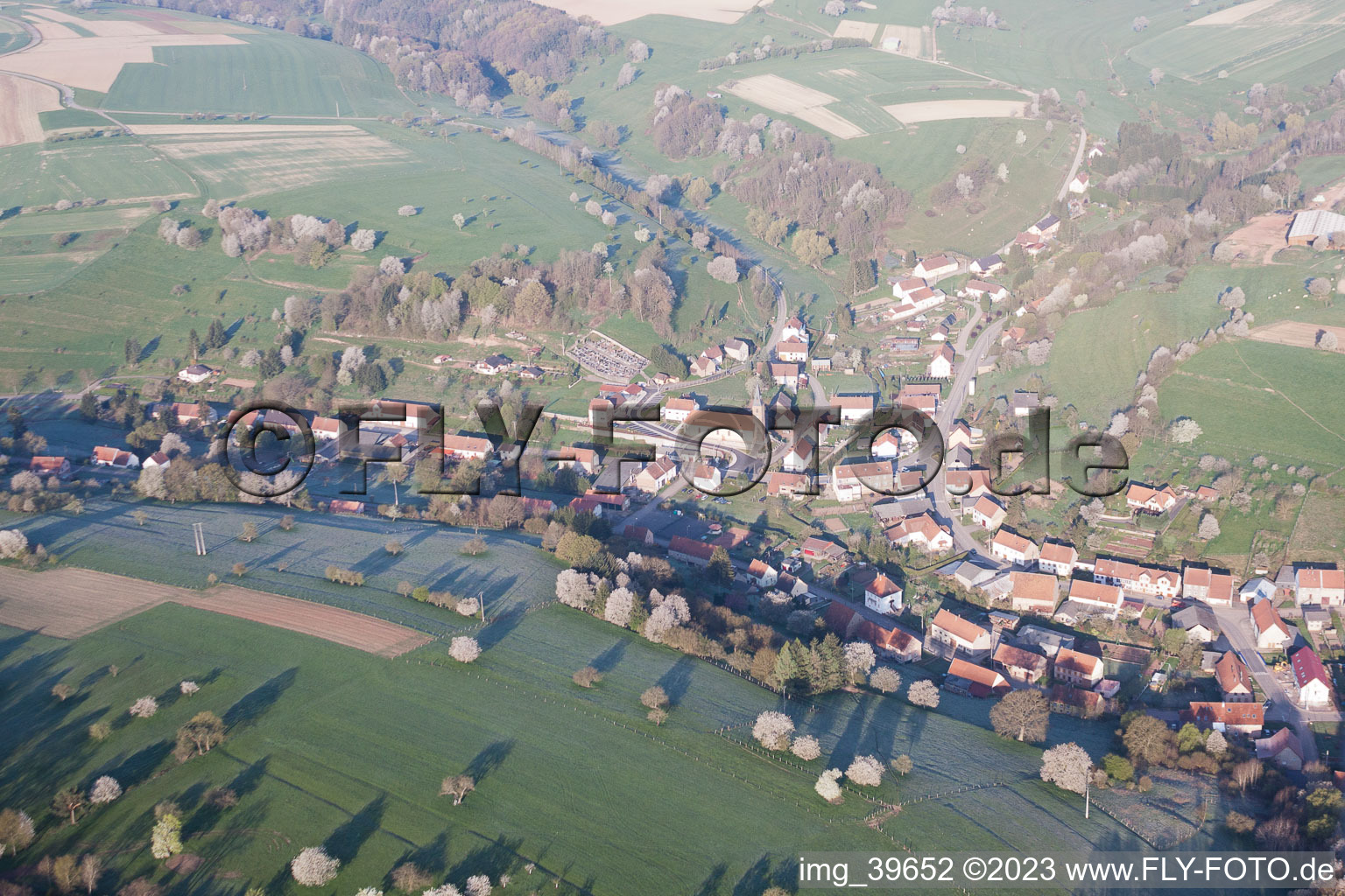 Vue aérienne de Déjà en Lorraine à Breidenbach dans le département Moselle, France